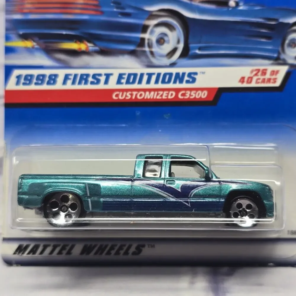 Vintage 1998 Customized C3500 First Edition Green Chevy Pickup Truck #26/40 NEW